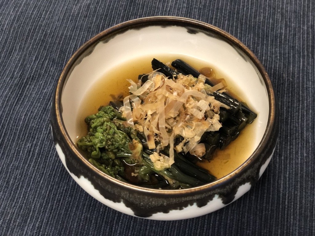 わらび の 醤油 漬け